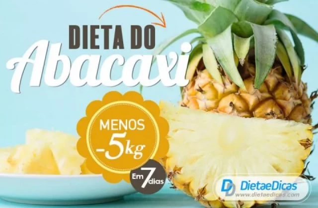 Dieta do Abacaxi: Menos 5kg em 7 dias | Dieta e Dicas