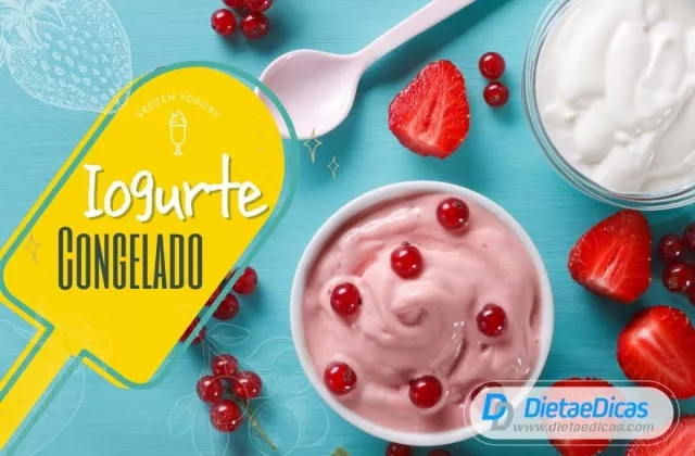 Iogurte congelado saudável e com baixas calorias | Dieta e Dicas