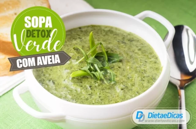 Receita de Sopa Detox Verde com Aveia | Dieta e Dicas