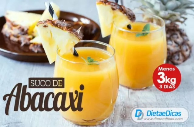 suco de abacaxi, suco de abacaxi receita, suco de abacaxi emagrece