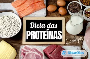 Cardápio da dieta da proteína: alimentos permitidos