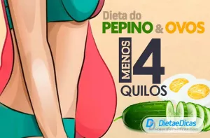 Dieta de Pepino e Ovos: permite perder 4Kg em 1 semana